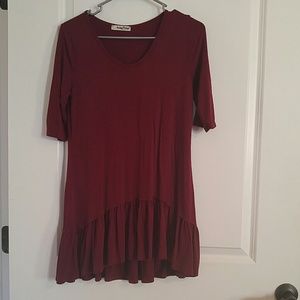 Audge Podge Burgundy Tunic Size M (A5)